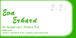 eva erhard business card